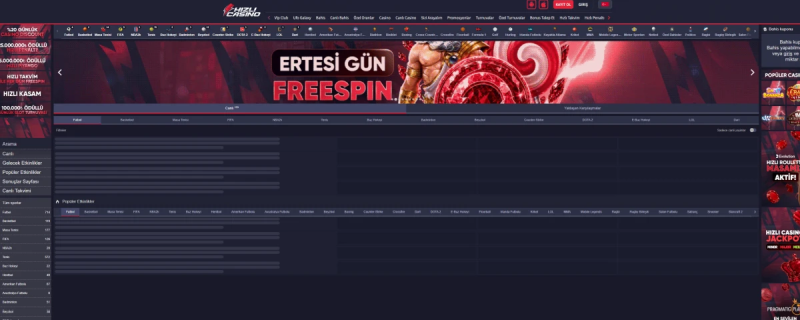 Hızlı Casino ekran görüntüsü